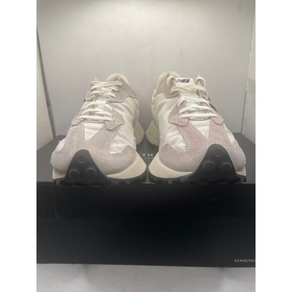 Women's New Balance WS327FE Sea Salt/White/Black Suede Size 9 - Picture 2 of 10